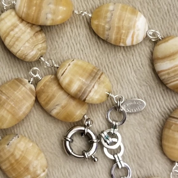 HANDMADE Stunning Agate Necklace! - Picture 4 of 7